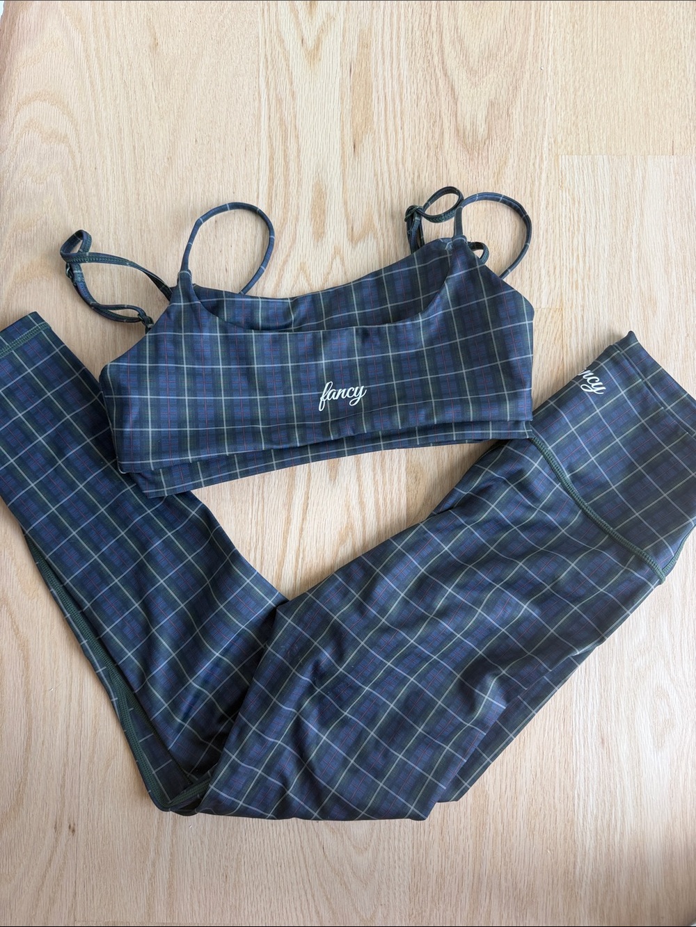 Fancy Plaid Workout set - Picture 4 of 4